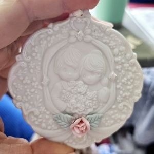 Precious Moments Happy Anniversary Solid Ceramic Ornsment